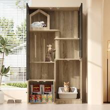 Pet Storage & Organization - Natural + MDF+Glass - View 7