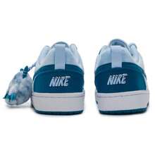 Nike Kids' Court Borough Low RCRFT BG Casual Sneakers, Comfortable Lightweight Everyday Wear, IM7167-441 - Lapis Lazuli Blue/Abyss Green/White - View 5