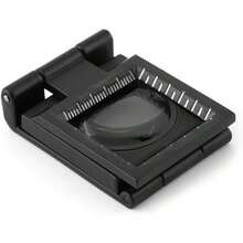 10X 28mm Mini Tri-Fold 10x Magnifier Zinc Alloy Magnifier With Scale For Textile Optical Jewelry Tools - Black - View 7