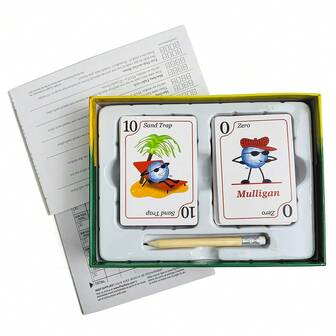 [Sporttema] Golfkortspelset - Kreativ födelsedagspresent, brädspelsentusiastersamling, interaktiv festleksak