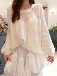 Women Sweaters - 白色 - 查看 4