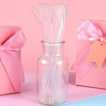 12 Pack Reusable Glass Straws - 8" X 8 MM, 6 Bent And 6 Straight Clear Glass Drinking Straws With 2 Cleaning Brushes, Thin Glass Straws For Smoothies, Milkshake, Frozen Drinks, Tea, Juice - Clear 2 - View 7