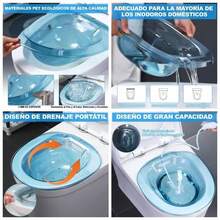 Bao Perineal Sobre El Inodoro Bao De Asiento Sitz Bath Lavabo De Perineal Sobre El Inodoro Para Cuidado Posparto Mujeres Embarazadas Ancianos Alivio De Hemorroides Azul transparente - Azul transparente - Ver 1