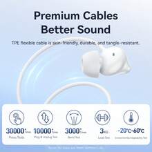 VENTION ECHO LITE USB-C In-Ear Wired Earbuds -1PC High-Quality Wired Silicone Earphones With USB Type-C Audio Interface Compatibility, Designed For Tablets And Smartphones. Equipped With A DAC Chip For Audio Decoding And Adjustable Volume. Features A 1.2-Meter Cable For Comfortable, Secure Fit. - Type C - View 10