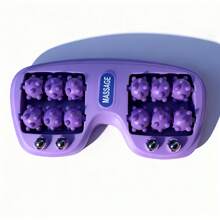 Masajeador de pies, adecuado para piernas y pies, alivio del estrés - ideal para el hogar u oficina, masaje de salud para los pies, estimulación de bolas magnéticas, desbloqueo de puntos de acupresión, rodillos de cuatro filas, masajeador de pies y piernas con rodillo en forma de garra de gato