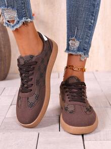 Color Block Sneakers - Color Block Casual Sneakers - Lace-Up, Lightweight, Soft Sole - Walking, Skating, Daily Wear - Women's - Comfortable, Fashionable, Versatile - Step Into Style And Comfort