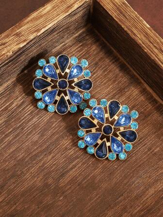 1 Pair Vintage French Romantic Classic Palace Style Versatile Casual Elegant Business Earrings