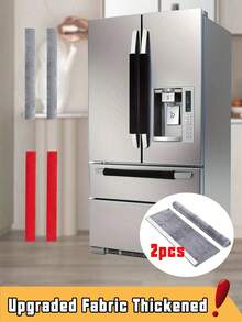 Double-Door Refrigerator & Oven Handle Gloves Oven & Microwave Door Handle Gloves Essential Winter Warmth Prevents Frozen Hands On Cold Handles Warmth & Protection Must-Have , Oil-Resistant, Insulated Refrigerator Door Gloves Velvet Protective Covers For Refrigerator & Oven Handles Hook And Loop Handle Gloves