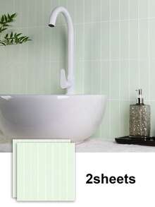 2 件/10 件自粘墙贴，防水耐热，可撕可贴，适用于客厅、厨房、后挡板、浴室、家居、翻新贴纸、可撕墙板、墙纸、壁纸、春季装饰品，让您的家焕然一新，拉玛装饰贴纸礼物，生日毕业，厨房装饰 - 彩色 - 查看 26