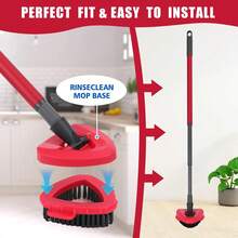 2 Pack Scrub Brush Replacement Head For O Cedar EasyWrin Spin Mop 1 Tank System, Spin Mop Replace Head Base, Shower Floor Scrubber, Hard Bristle Cleaning Brush For Bathroom Kitchen Wall Tile - 2Tank Scrub Brush 2pcs - 查看 3