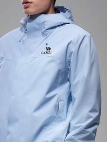 CAMEL CROWN Women's Waterproof Warm Ski Jacket With Fleece Lining And Hood, Winter Ski Wear - Distant Mountain Blue - View 3