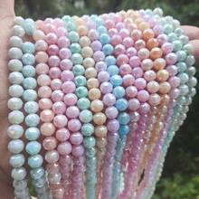 1 pieza de cuentas de vidrio redondas facetadas de 8 mm con agujero medio, de unicolor transparente y colorido con acabado electrochapado AB, para hacer pulseras, collares, cadenas de teléfono, llaveros, colgantes de coche y otros accesorios DIY - Bola de flores de 8 mm - Ver 10