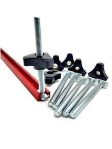 براغي T M8، صواميل M8، سبيكة ألومنيوم، ملحقات تثبيت عالمية من نوع T-Groove 30/45، يمكن استخدامها لمسارات الخشب والمعالجة المعدنية لقوالب الألومنيوم، مناسبة جدًا لمشاريع DIY - فضي - مشاهدة 4