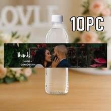 Custom Photo Water Bottle Label-38 Styles,10pcs Personalized Celebration Tags,Personalized DIY Bottle Water Waist Seal Stickers,Personalized Water Bottle Labels For Wedding, Birthday, Baptism , Wedding Thank You Stickers,Christmas Water Bottle Labels Waterproof - Christmas Party Decoration - Holiday Party Decor,For Housewarming,Chic Design - Multicolor - View 19