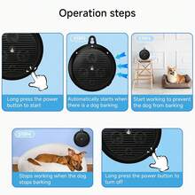 Ultrasonic Dog Bark Deterrent,Anti Barking Device For All Dogs,3-Mode Frequency Settings,32ft Ultrasonic Dog Repeller,Effective Stop Control Bad Behavior Dog Training Tool, Convenient Type-C Fast Charging,Suitable For Multiple Dog Breeds,Pet Intelligent Automatic Dog Trainer,Anti Barking Indoor & Outdoor Dog Repellent Device - Multicolor - View 11