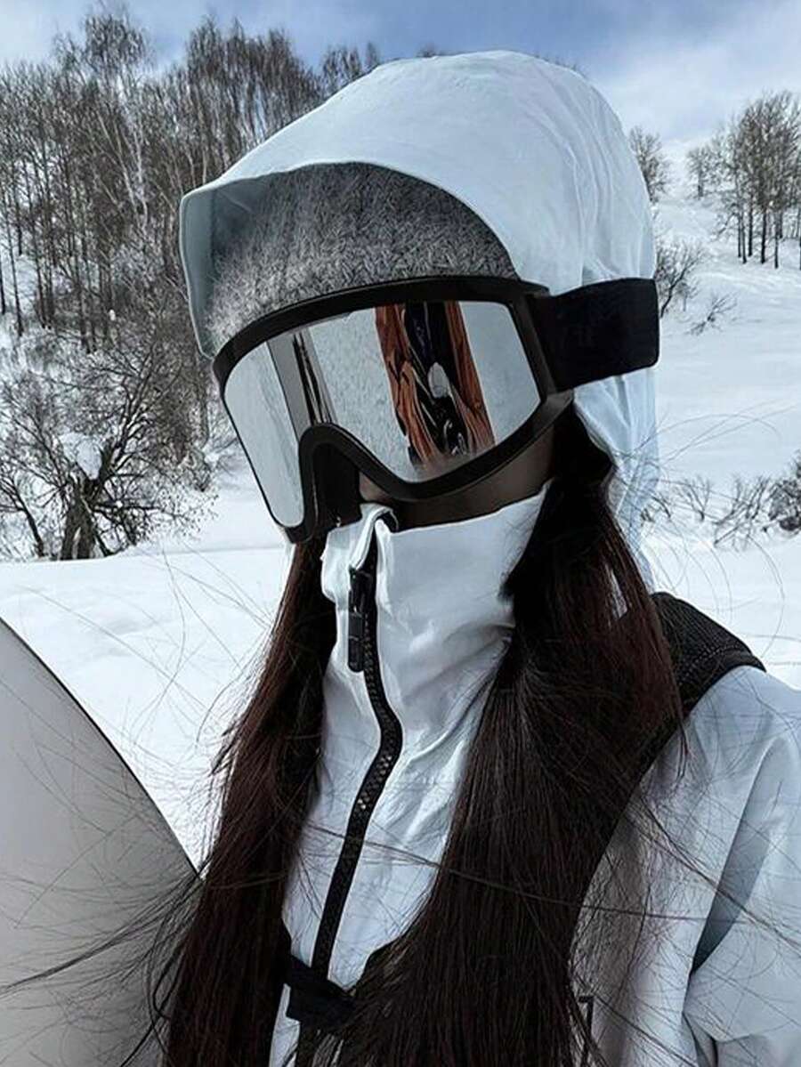 1 Paar Damen Outdoor Mode Oversized Anti-Wind Sport Brillen, Mehrfarbige Retro Bergsteigen Ski Brillen Blendschutz, Geeignet für Motorrad, Real-Life CS, Bergsteigen, Skifahren und andere Outdoor-Sportarten