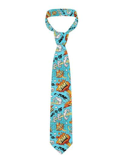 Funny Graffiti Printed Necktie