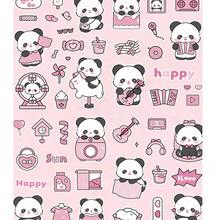 10pcs/Pack Panda Design Waterproof Stickers, Decorative Stickers For Phone, Cup, Scrapbooking, Waterproof