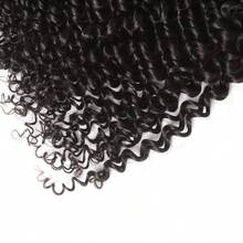 Jerry Curly Bundles Human Hair Kinky Curly Human Hair Bundles For Women 12 14 16 Inch Afro Kinkycurly Bundles Human Hair Weave 3 Bundles Kinky Hair Wefts - Natural Black - 查看 6
