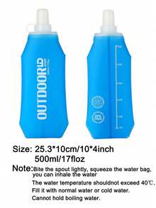 1 vestă de hidratare ușoară cu sticlă de apă moale de 500 ml, rucsac de alergare respirabil și rezistent la transpirație, vestă de hidratare reglabilă pentru alergare pe traseu, maraton, jogging, ciclism