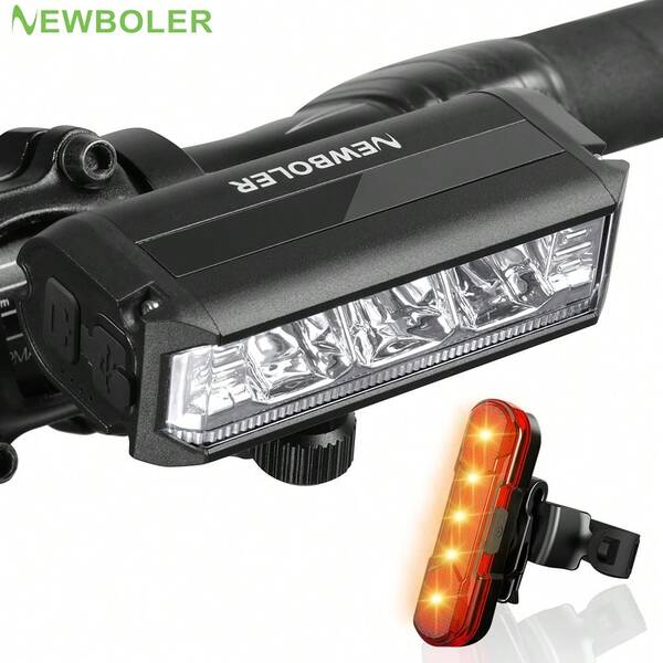 NEWBOLER Lampka przednia rowerowa 2000mAh 2000LM, lampa rowerowa Gravel MTB, latarka, lampa rowerowa, akcesoria do lamp rowerowych