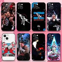 Funda de teléfono de silicona suave negra compatible con WWE CM P-Punk para iPhone 16, 15, 14, 13, 12, 11 Plus, Pro Max, XS, X, XR, SE, Mini, 8, 7, y compatible con los modelos 17, 17 Pro y 17 Pro Max - Z2 - Ver 1
