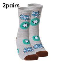 2 pares de calcetines de tobillo con estampado de frutas de dibujos animados para hombres