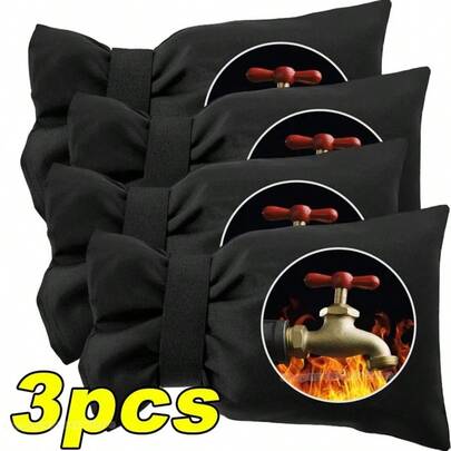 3 pezzi Copri rubinetto da esterno per protezione dal gelo invernale, coperture per rubinetti da giardino rinforzate e impermeabili, riutilizzabili, isolate