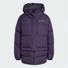 Adidas XPL W GOOSE JKT Women's Hooded Down Jacket IX7930 - Black - View 1