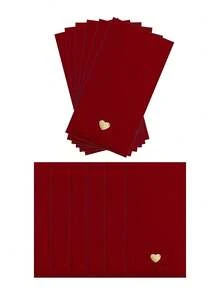 6/12PCS Deluxe Red Envelopes With Gold Seal,Perfect For Birthday,Wedding,New Year,Valentine's Day And Spring Festival,Lucky Money Gift Envelope In Red Packaging,Red Packets,Lunar New Year Gifts - Multicolor - View 9