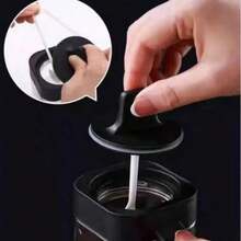 Especiero de 3 piezas | Tarro para especias | Caja de almacenamiento para cocina | Negro - Negro - Ver 5