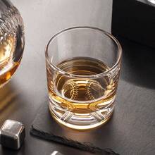 1000毫升大容量豪华威士忌醒酒器，创意棒球造型酒瓶，生日、周年纪念、父亲节、丈夫、男友礼物，居家酒吧派对必备 - 透明 - 查看 6