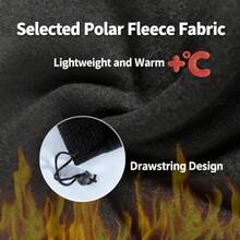 قناع التزلج للرجال، غطاء رأس مقاوم للرياح لجبال الثلج، وشاح رقبة من الفليس، قناع مقاوم للبرودة والدافئ للدراجات، متكامل مع الوشاح. مناسب للرجال والنساء للتزلج والرياضات الشتوية الخارجية، مقاوم للرياح، مقاوم للبرودة، مبطن وسميك، تصميم متعدد الوظائف.