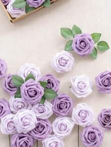 5/10/15/20/25/30pcs Real Looking Fake Roses Stem For DIY Wedding Bouquets Centerpieces Arrangements Party Baby Shower Home Decorations OPP Bag Packaging