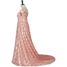 Edwina Sharma Dress Regency Dress Women's Highwaiste Line Floral Dress With Gloves - 粉色 - 查看 3