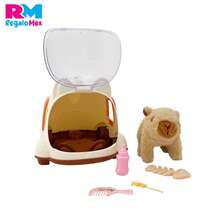 Juguete Mascotas Capibara Con Casita Movimiento y Sonido, Mascotita Electrónica - Marrón - Ver 4