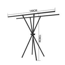 1pc Foldable Multifunctional Clothes Drying Rack Balcony Clothes Drying Rack Storage Coat Rack Bedroom Hanging Clothes Rack Storage Shelf - Multicolor - Ver 5