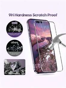 5pcs Ultra-Durable Full Screen High-Definition Tempered Glass Screen Protector Compatible With IPhone 17/17Pro/17Air/17Pro Max, 16/16Pro/16Plus/16ProMax, 15/15Plus/15Pro/15Pro Max, 14/14Plus/14Pro/14Pro Max, 13Mini/13/13Pro/13Pro Max, 12Mini/12/12Pro/12Pro Max, 11/11Pro/11Pro Max. Scratch-Resistant, Anti-Fall, Anti-Fingerprint, 9H Hardness, Easy To Install. - Clear - View 6