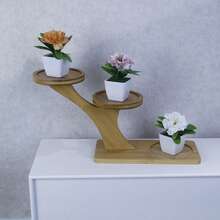 1件/3件/6件 仿真植物 迷你人造绿植盆栽 带花 家居装饰 室内 办公桌 房间 农舍 浴室装饰 - 彩色 - 查看 12