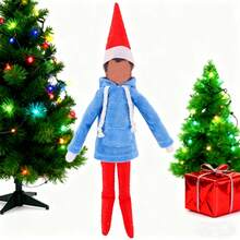 30厘米书架娃娃圣诞连帽衫，适合淘气娃娃（不含娃娃），派对节日装饰，摄影道具，书架娃娃配件，圣诞树装饰，圣诞节必备小礼物，生日派对，酒瓶装饰，家居聚会装饰