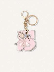 Ballet Dancer Reversible Acrylic Keychain, With A Beautiful Ballerina Pendant, Elegant Pink Ballet Skirt And Headphone Pendant Design, Lightweight And Portable Keychain, Suitable For Dance Enthusiasts, Backpack Accessories, Birthday Christmas Gifts, Ballet Costumes, Daily Fashion Accessories, Fine Craftsmanship Letter Pendant, Items - Multicolor - View 21