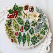 1pc Autumn Series Silicone Mold - Leaves, Pine Cones, Floral - Non-Stick Craft Mold, Suitable For Resin, Clay, Wax - DIY Jewelry, Home Decor, Thanksgiving, Christmas - Easy Release And Reusable - Compatible With Epoxy, Polyester, Jesmonite - No Electricity Required - Suitable For Beginners And Experts, Silicone Mold For Resin, Seasonal Decor, Complex Patterns, Detailed Crafts, Resin Art Supplies, Holiday Decor Makers, Jewelry Making, Decorative Shapes, Precision Crafts