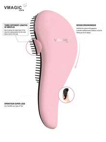 VMAGIC care Escova Desembaraçadora de Cabelo - Desembaraça Facilmente Cabelos Emaranhados - Melhor Pente/Escova para Homens e Mulheres - Adequada para Cabelo Molhado ou Seco