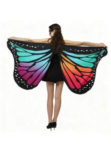 Women's Party Butterfly Wing Shawls, Adult Festival Costume Cloaks, Halloween, Christmas And Carnival Role-Playing Sets, Party Butterfly Wing Costumes, Fairy And Princess Theme Event Shawls (Without Masks), Festival Costume Clothing Accessories - Multicolor - View 24