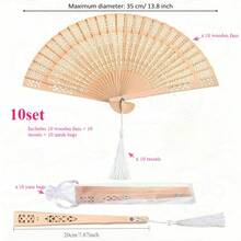 Quạt gỗ cưới nơ 30/20/10/1 cái, Quạt gỗ kèm bao bì/ruy băng Organza, Trang trí đám cưới, Trang trí mùa thu, Quạt gỗ cưới chạm khắc theo yêu cầu, Quạt gỗ gấp thanh lịch, Làm quà tặng đám cưới, Quà tặng tiệc cưới, Quà tặng khách, Tiệc chia tay cuộc sống độc thân, Hoàn hảo cho đám cưới, Tiệc chia tay cuộc sống độc thân, Sinh nhật và Trang trí nhà cửa - Nhiều màu - Xem 19