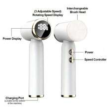 STUKUNI 6-in-1 elektrische Gesichtsreinigungsbürste, aufladbare rotierende Gesichtspeeling-Bürste mit 6 Bürstenköpfen, 3 Geschwindigkeitsstufen, geeignet für fettige, trockene und empfindliche Haut für Frauen und Männer, für tiefe Reinigung