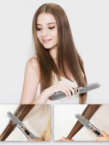 CRASTS 二合一吹风机和直发梳，多功能美发造型工具，可吹干、拉直和卷发，温和护发 - 查看 6