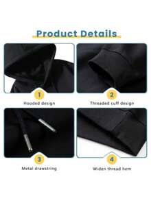 Rapper ROA Tour Album Graphic Merch Hoody Men Clothing Rock Hip Hop Gothic Pullover Sweatshirt Fashion Retro Long Sleeve Hoodies - 黑色 - 查看 5