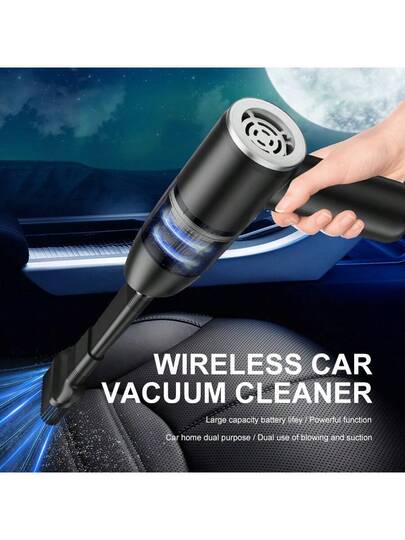 SOKANY Portable Wireless Stofzuiger Cleaner 3000PA High Power Mini Cleaner, In Compressor Blower Pump held Brushless Motor, USB Rechargeable (2000mAh) Large Capacity Lithium Battery, Cars, Homes, Offices, Camping, Computer Keyboard Notebook Cleaning Tools