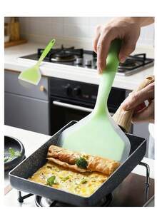 1pc Unisex Soft Pastel Color Spatula - Ergonomic Non-Slip Handle, Non-Stick Surface | Practical Daily Cooking Tool For Pancakes, Steaks, Eggs And Mixing | Durable, Easy To Clean, Ideal For Thanksgiving, Housewarming And Home Meal Prep